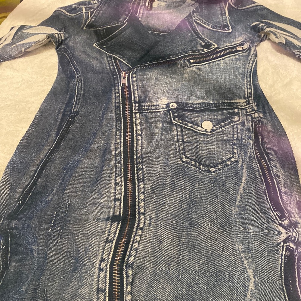 Sexy stretch Jean dress